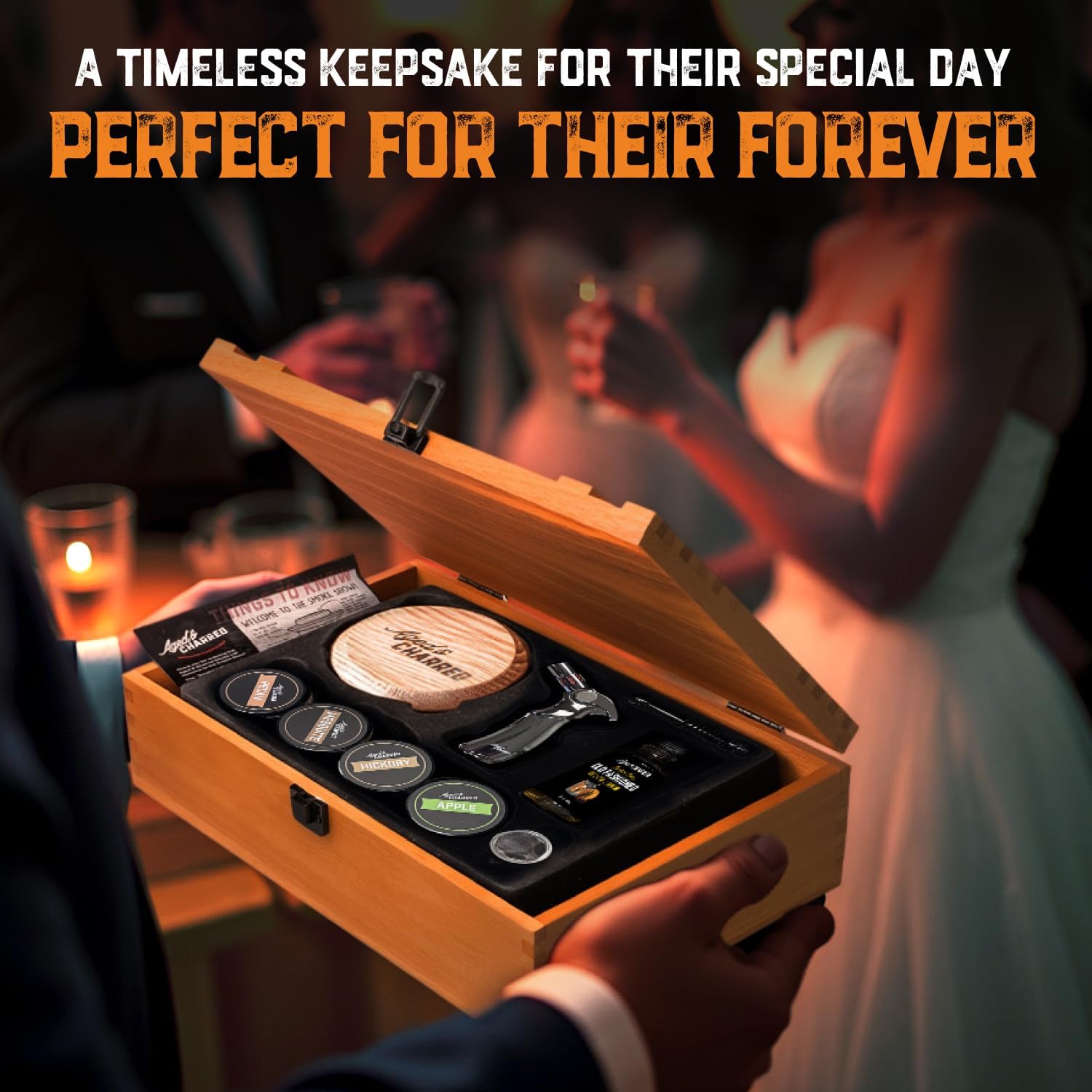 Whiskey Cocktail Smoker Kit with Torch, Old Fashioned Syrup & 8 Flavors Wood Chips - Premium USA Oak Smoker - Old Fashioned Smoker Kit - Bourbon Gifts for Men (with Butane) - Image 8