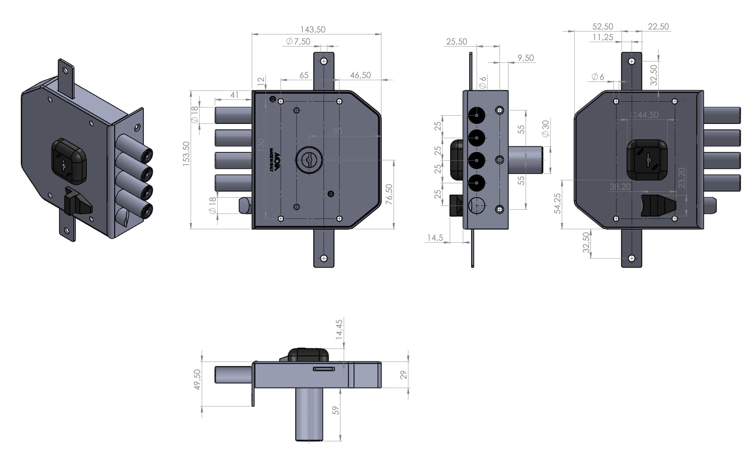 Tube Pliable Pour AK47 / AK74 - Pliant à Droite Ou à Gauche Au Choix Key 503