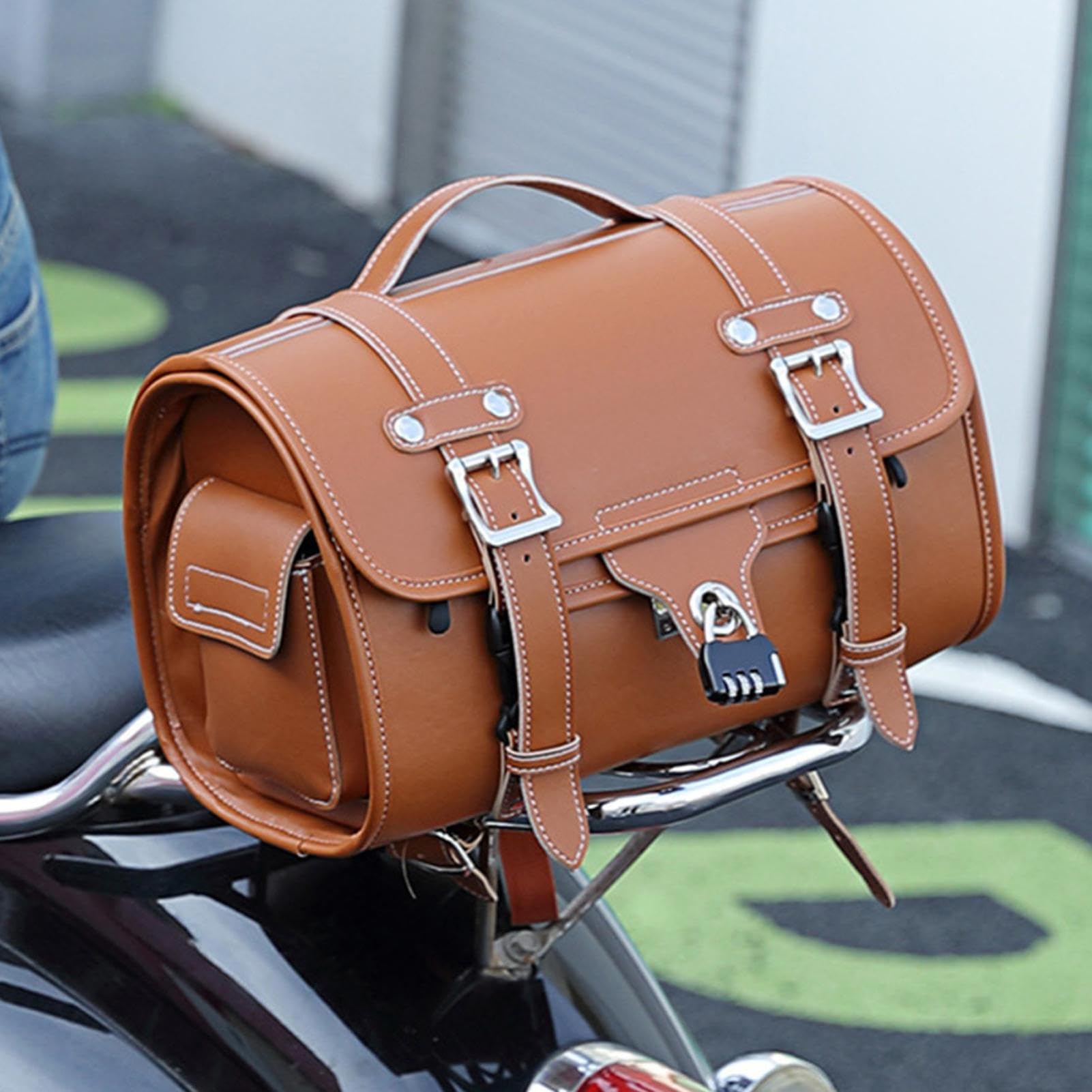 Motorrad Rücksitztasche - Retro Motocross Satteltasche | Multifunktionale Gepäcktaschen, Getriebetaschen, Schwanz für die meisten Motorräder