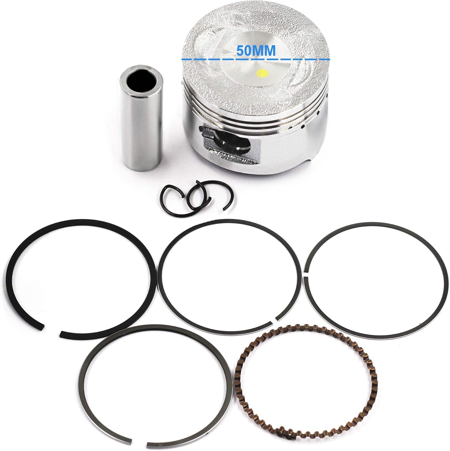 Upgrade Big Bore 50mm Cylinder Rebuild Kit for GY6 50cc 139QMB Racing Scooter Parts 64mm Valve Scooter Moped ATV Go Karts