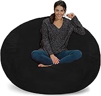 Vista 93 de Chill Sack Funda para Silla Puf, 3 pies, Microgamuza - Negro