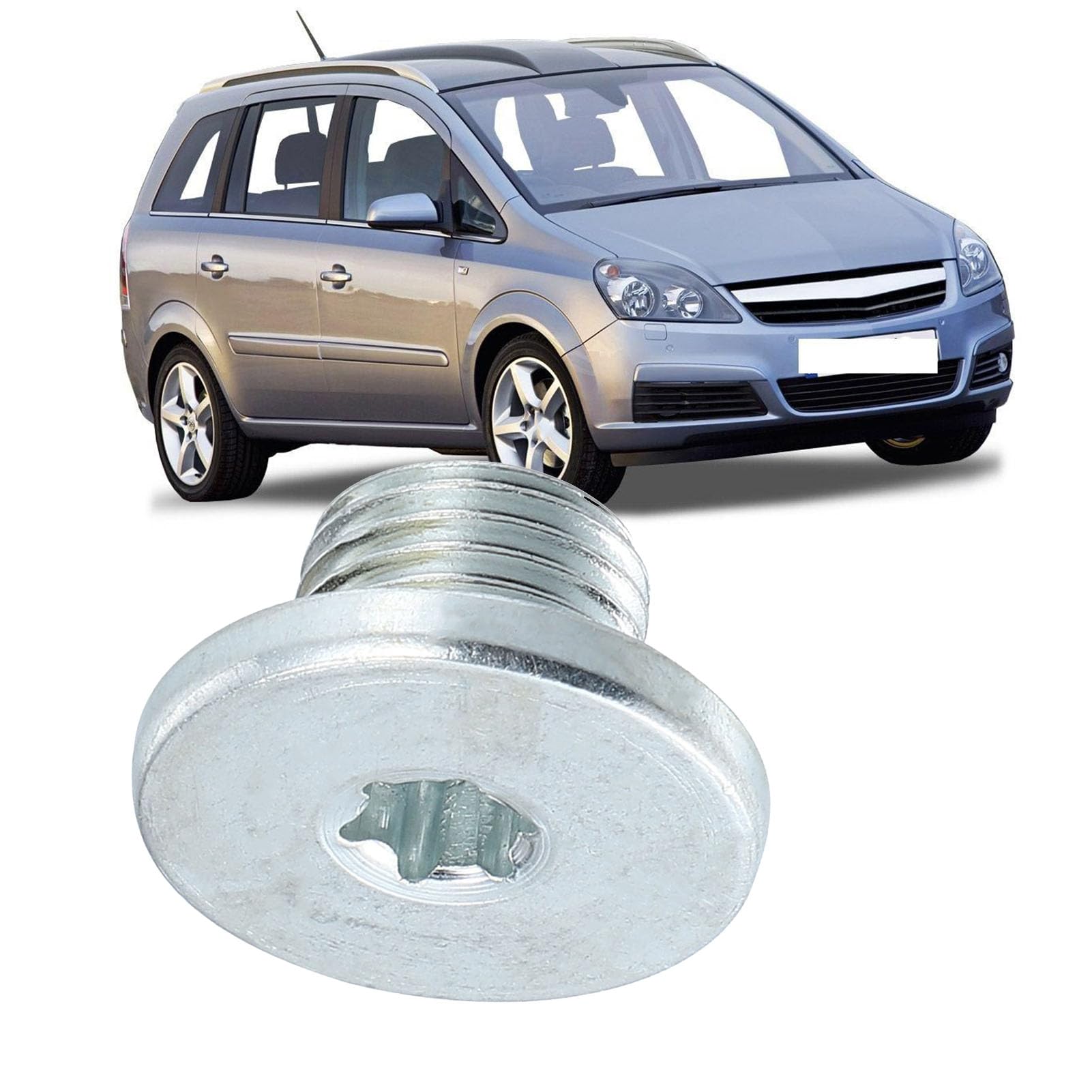 90502556 Joint du Bouchon de Vidange D'huile Moteur, Remplacement OEM pour Zafira, Structure en Alliage en Acier, compatibilité avec Plusieurs Modèles, Joint de Bouchon de