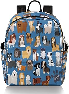 Mini mochila para mulheres, bolsa de mão fofa buldogue francês fofa pequena mochila de viagem casual bolsa de ombro para meninas adolescentes mochilas escolares leve mochila feminina mochila diurna, Multi, Mochilas de Viagem