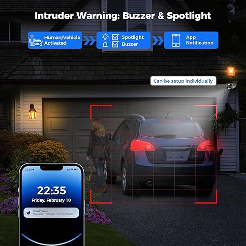 Miniatura 5 de 1 sistema de cámara PoE 4K con 4 cámaras de 5MP + 2 cámaras PoE de 5 MP