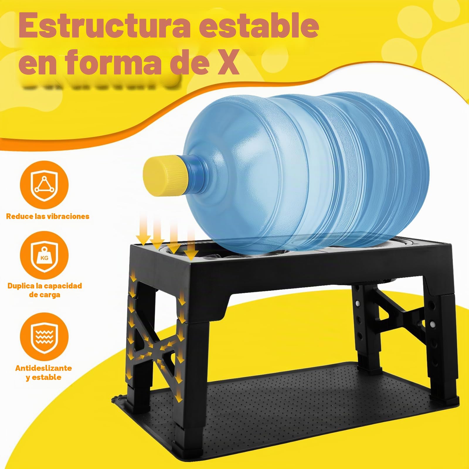 Comedero Perro Elevado y Ajustable - Bebedero, Antiatragantamiento, de Viaje y Alfombrilla - Base Antideslizante para Perros Medianos/Grandes