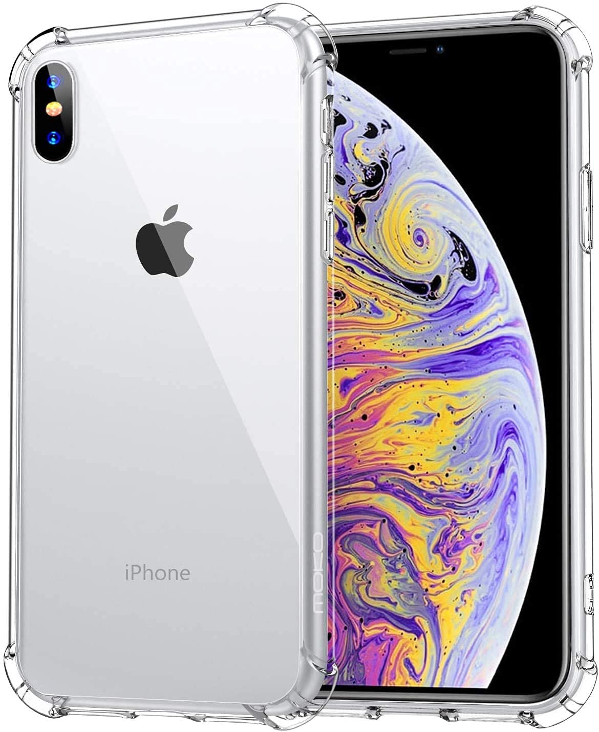 AWHPlatina Case Compatible for Galaxy A60 Case, Corner Cushion Ultra Clear Shockproof Protective Slim Silicone Bumper Case for Samsung Galaxy A60 Bumper Case, Transparent