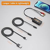 Vista 7 de Neoteck Convertidor de Cable Óptico a RCA DAC con Circuito Integrado de Amplificador de Audio Integrado 192kHz SPDIF a RCA Convertidor Digital a