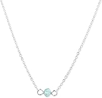 Vista 80 de Gargantilla de piedra natal – Regalo de cumpleaños, regalo para niña, mujer, amiga, hija, esposa, mamá, ella, joyas de piedras preciosas para uso