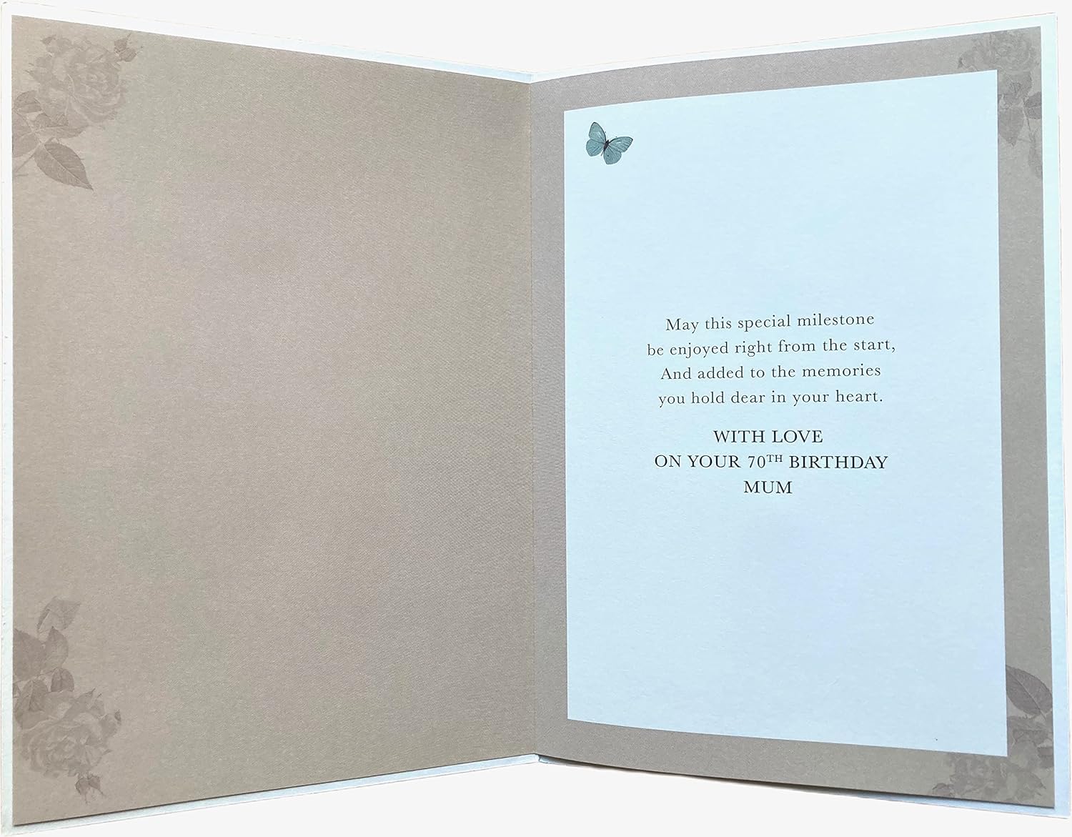 Geburtstagskarte „With Love Mum“ Zum 70. – Liebevoll & Persönlich Für Die Beste Mama
