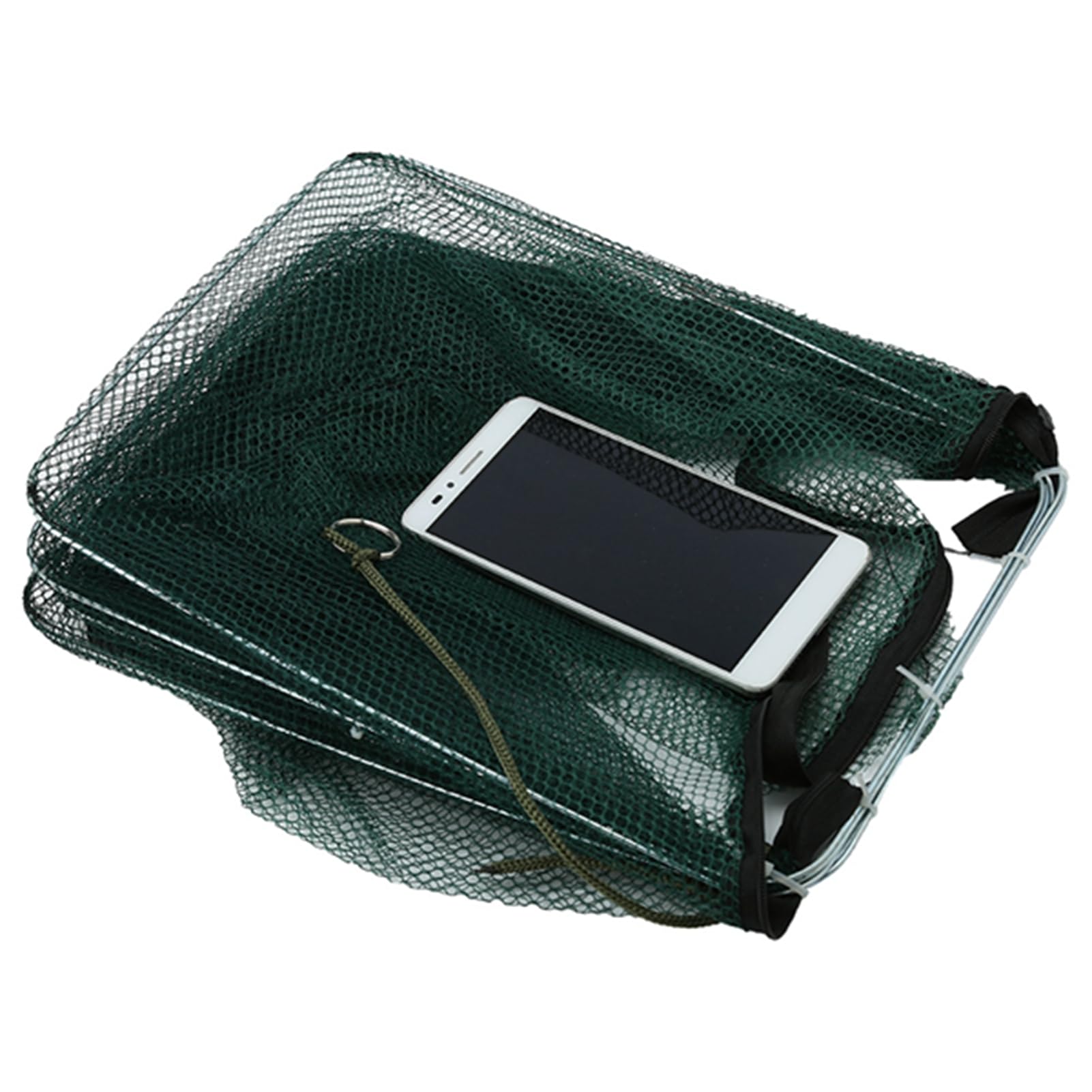 Red de Trampas para Cebo de Pesca, 6/12 Agujeros Red de Pesca Automática Jaula para Camarones Nylon Plegable Trampa para Cebo de Pesca Cangrejo Trampa para Peces Accesorios