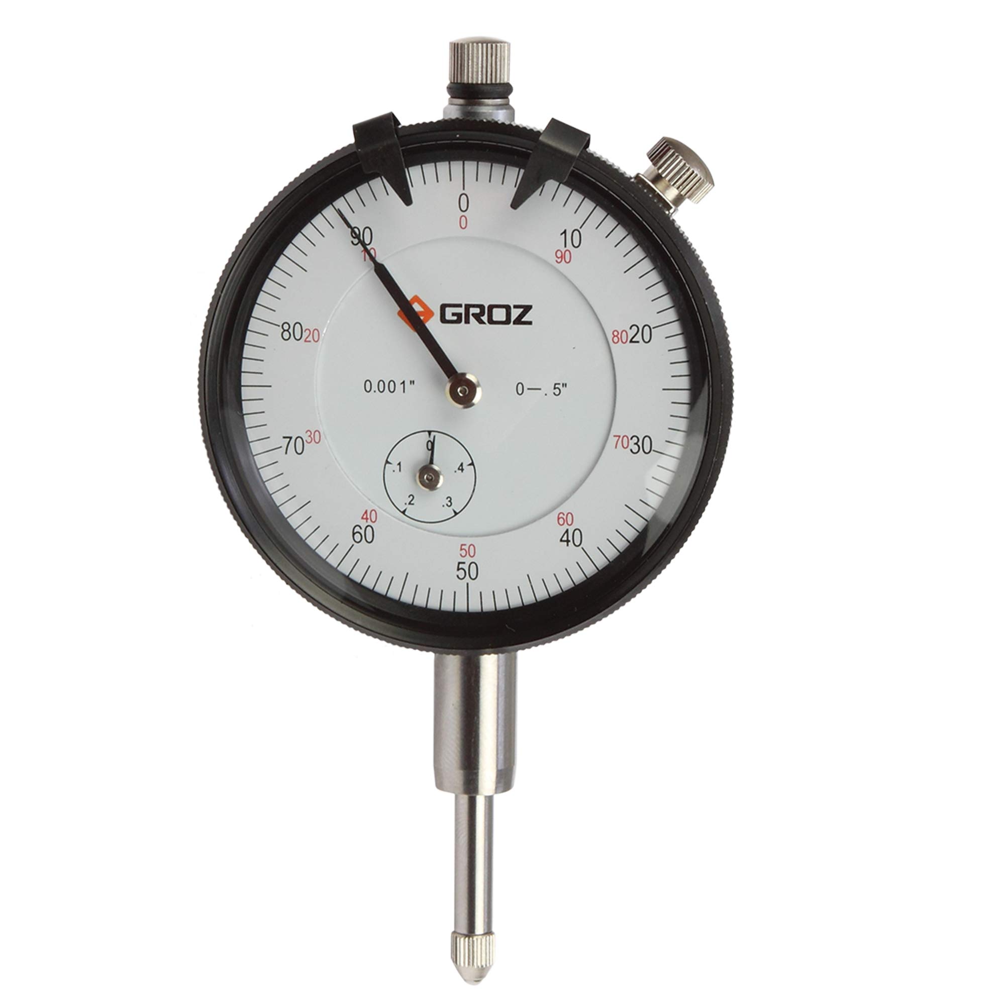 Groz Analog Dial Indicator with Lug-on Center Back | Range: 10mm | Stem Diameter: 8mm | DLG/10 (B089NPSHMM) Amazon Price History, Amazon Price Tracker