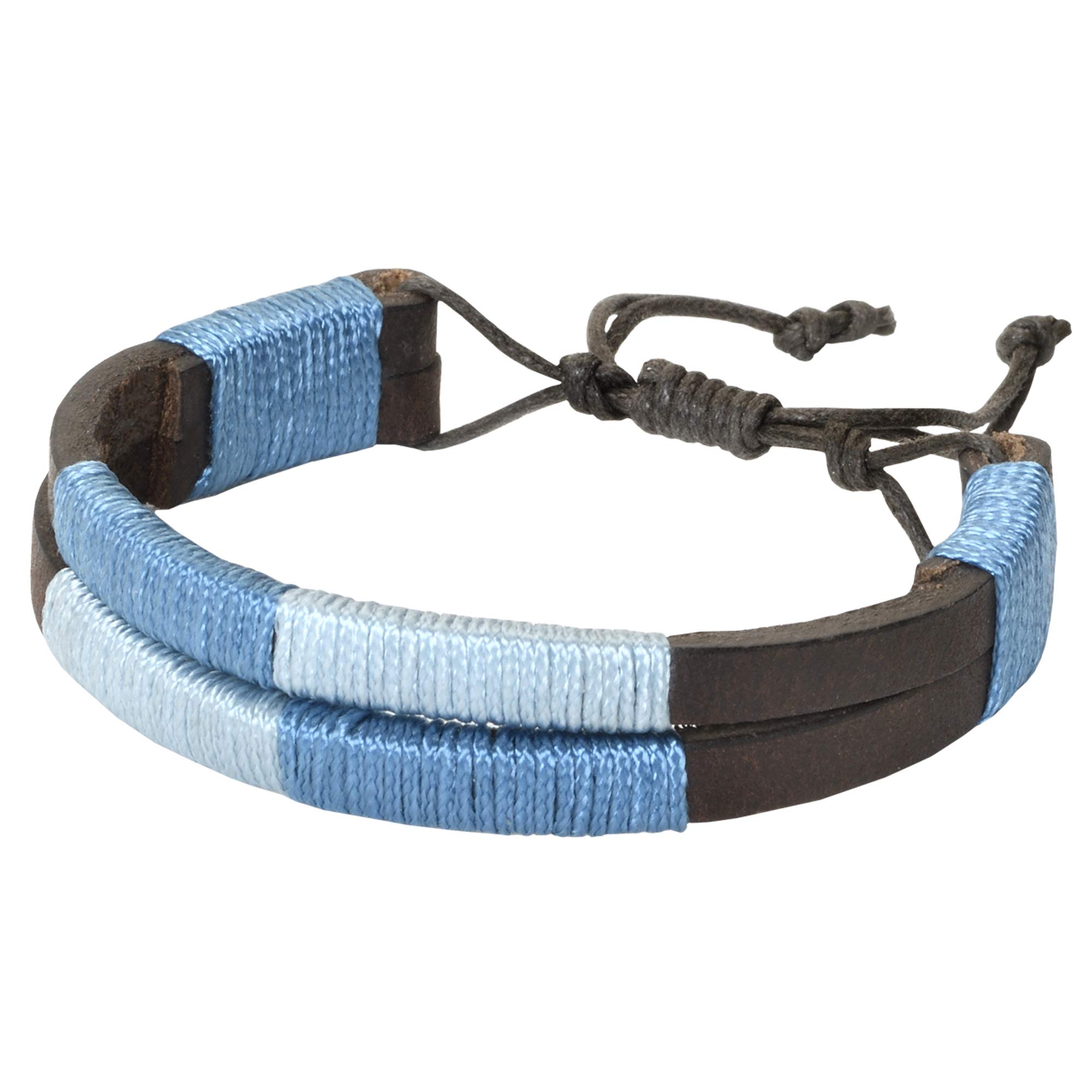 Argentinischer Ledergürtel mit passender Schnur und Lederarmband. Auf Leder gestickter Gürtel für Männer und Frauen