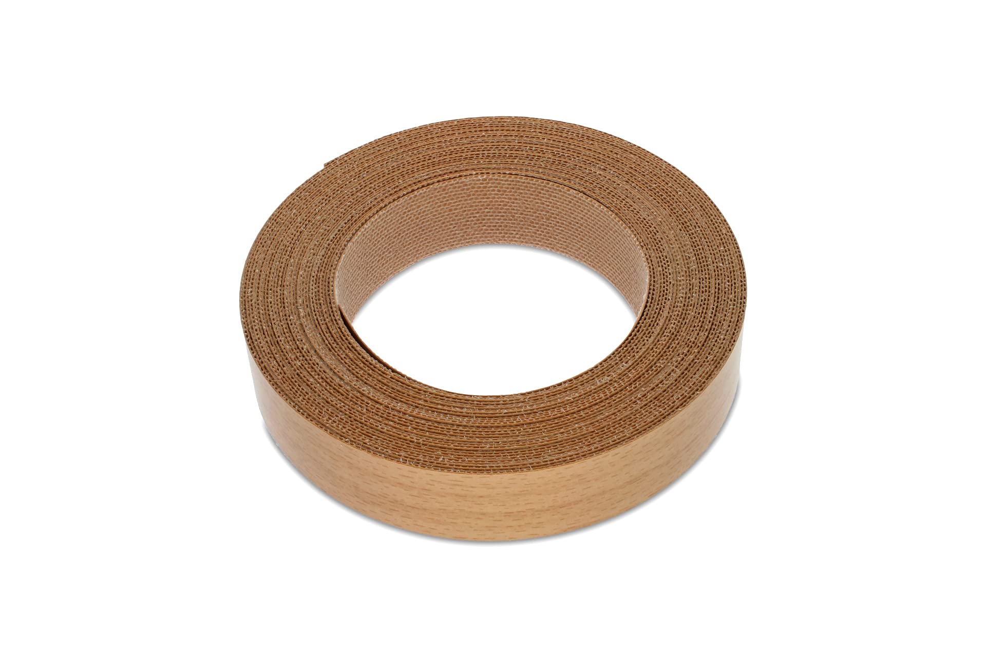 WoodPress® 19mm Beech Wood Style Laminate Melamine Edging, Pre-Glued Veneer Tape – 7.5m Roll - Iron-On for Easy DIY Application – Will Cover the Edge of a Standard MDF Panel