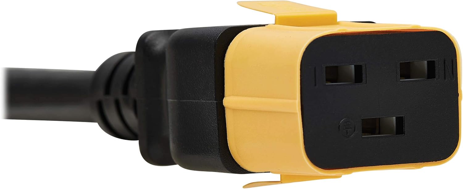 Tripp Lite Plug-Lock Inserts C19 Power Cord to C20 Outlet Yellow 100 Pack (PLC20YW)