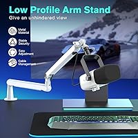Vista 2 de FIFINE Soporte de Brazo Articulado para Micrófono, Soporte de Brazo de Micrófono de Perfil Bajo, Brazo Articulado de Micrófono para Podcast