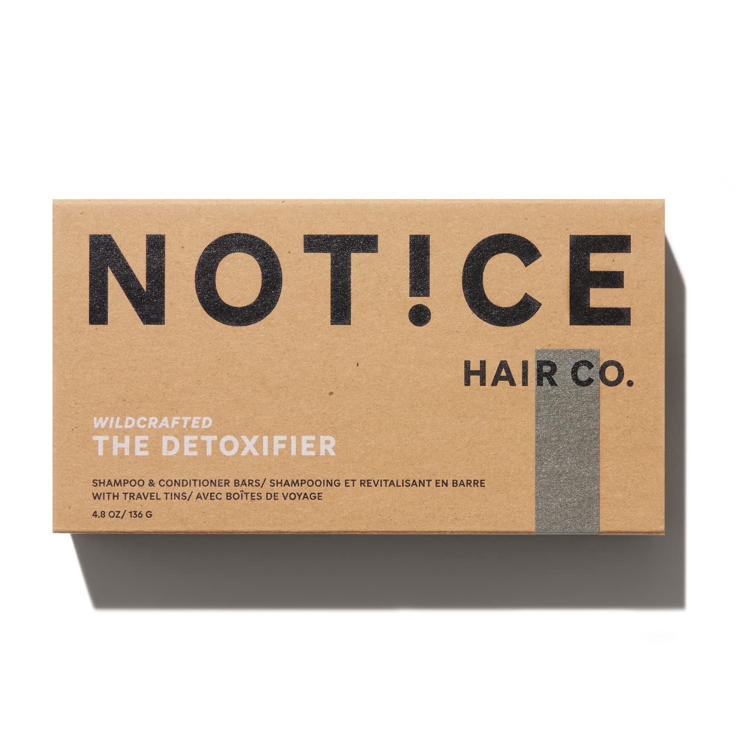 NOTICE Hair Co. The Detoxifier Shampoo & Conditioner Bars - Travel Set - clarifying | build-up & blonde hair