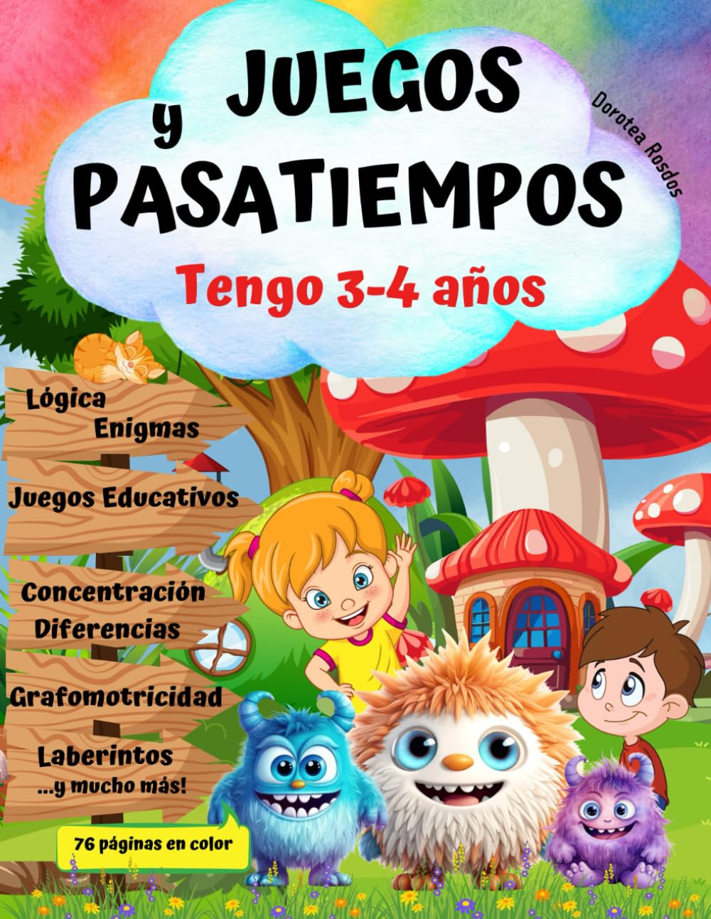 TENGO 3-4 años! Libro de Actividades Preescolar/ Aprender Jugando /Juegos y Pasatiempos para Niños: Fichas Educación Infantil / Cuaderno Ejercicios / ... ,Diferencias, Grafomotricidad, Rompecabezas