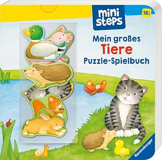 ministeps Mein großes Tiere Puzzle-Spielbuch - ab 18 Monate: Ab 18 Monaten