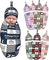 Vista 36 de Sweewind Mantas de bebé con nombre – Mantas personalizadas para recién nacidos para bebés niñas y niños – Regalos personalizados para bebés (iconos)