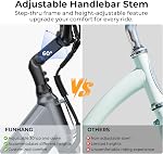 Funhang Vélo électrique pour adultes, 1000W Ébike de pointe, 50Miles Étape de vélo électrique Thru 26" Vélos de navette E avec 48V Batterie amovible intégrée, tige réglable, 7-Speed, UL 2849 Certifié