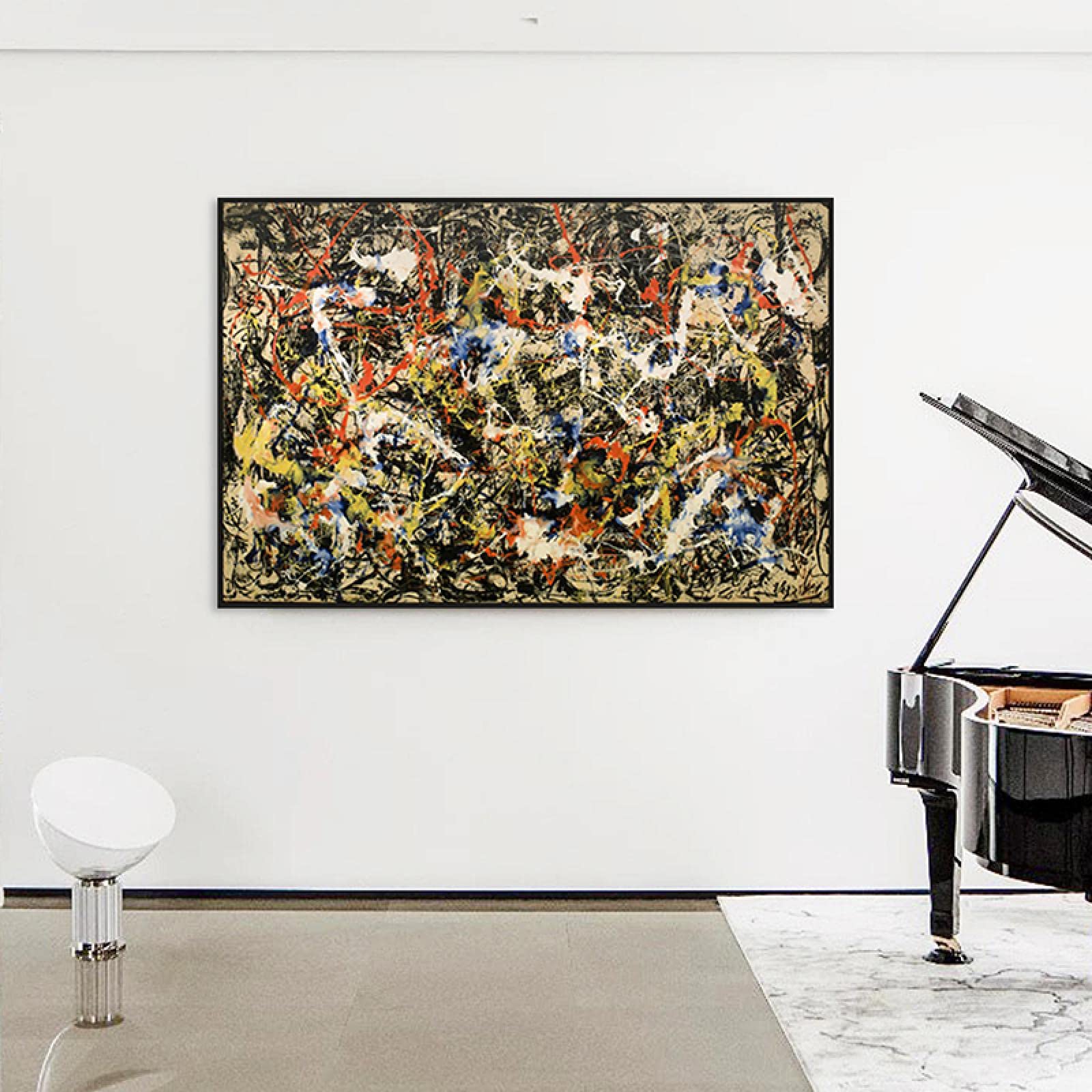ジャクソン・ポロック 抽象絵画ウォールアート Amazon.co.jp: 有名なウォール アート。ジャクソン・ポロックの現代