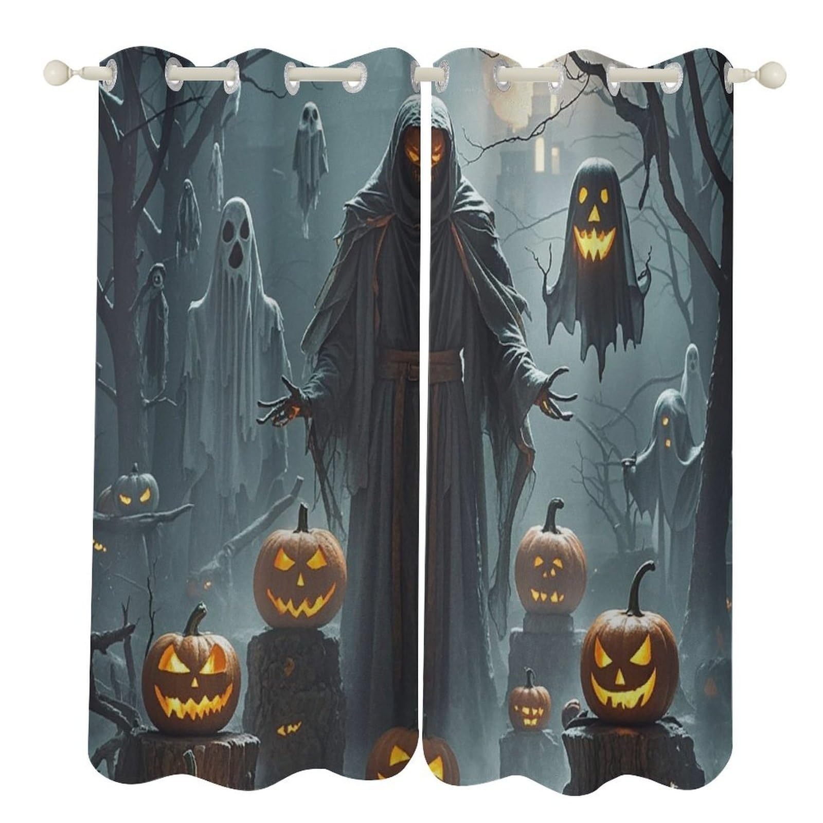 Rideaux occultants thermiques faucheuse 132x213 cm bloquant lumière et froid