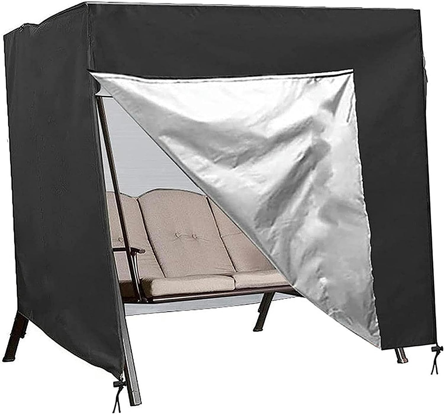 FLTRGO Patio Outdoor Swing Covers Waterproof,Outdoor Garden Hammock Cover,Durable Porch Canopy Swing Cover,All Weather Protection Garden Furniture Covers