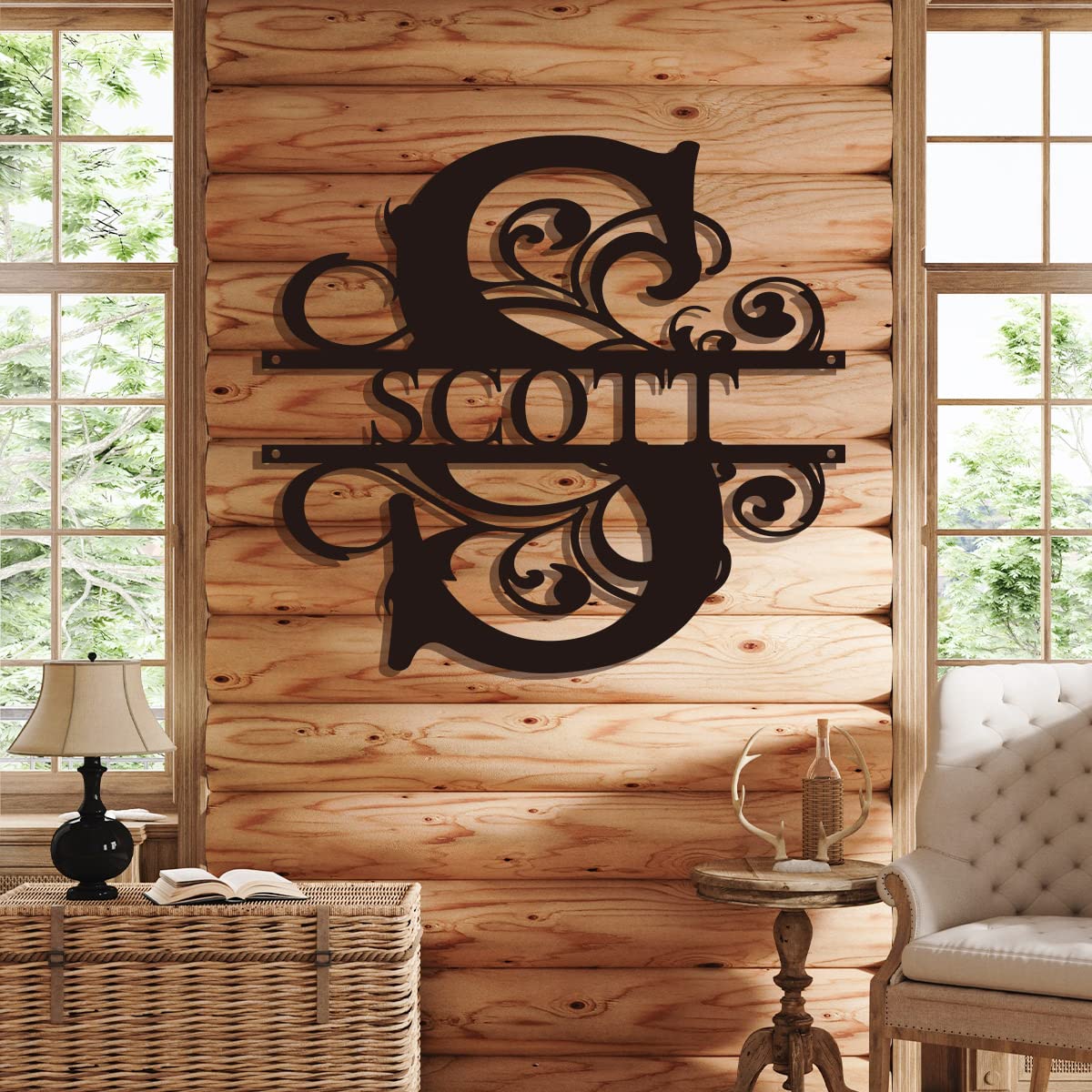 MXZLBY Metal Name Sign Personalized Custom Last Name Signs Outdoor Metal Signs