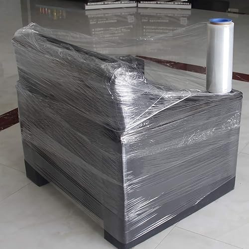 Miniatura 6 de Jack&Sunny Película elástica, envoltura retráctil extra gruesa de 12 pulgadas, envoltura de plástico autoadhesiva para suministros de mudanza,