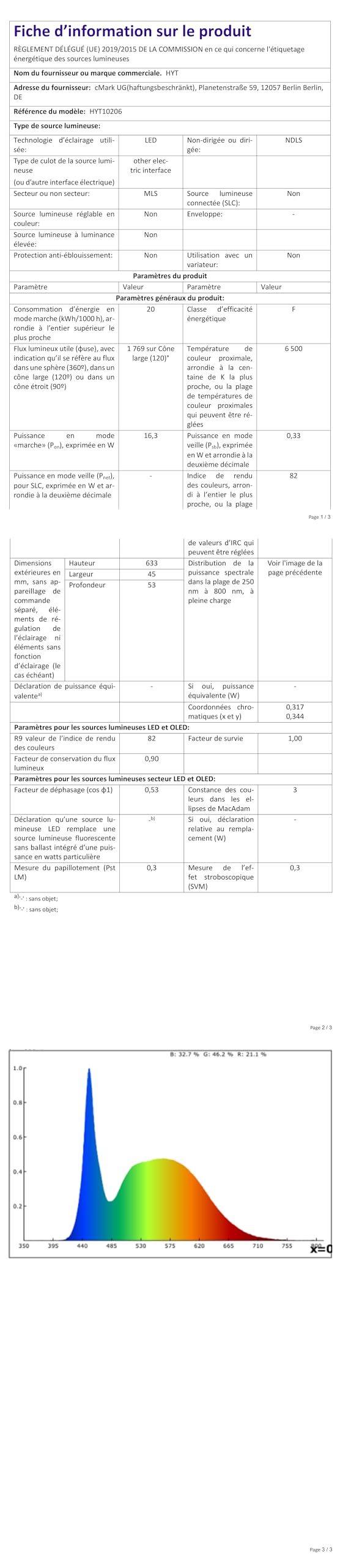 20W Lumière industrielle/machine de tube de LED, éclairage anti-déflagrant anti-déflagrant de 220V IP68 LED/machine de commande numérique par ordinateur (20)