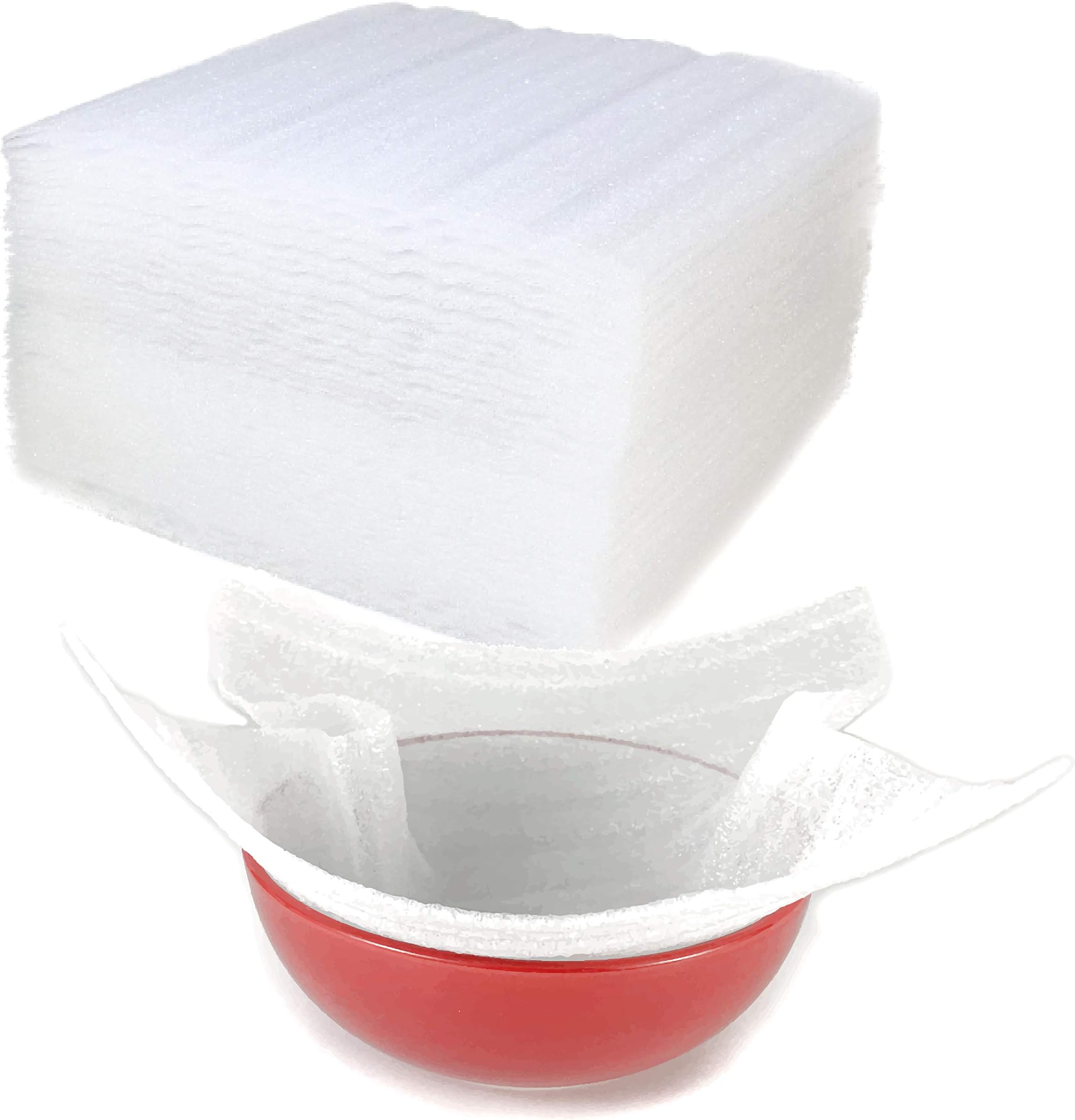 WellPac Packing Foam Sheets – 30cm x 30cm (12” x 12”) to Cushion Your Fragile Kitchenware Items While Moving House, Perfect Wrapping Material - 50 pcs
