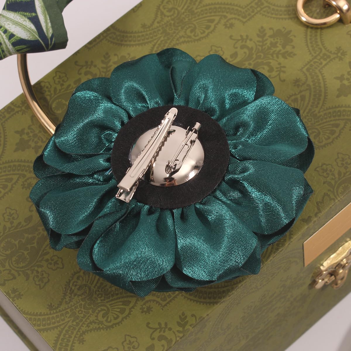 Bijoux à Cheveux Mecool Pince à Cheveux Fleur Rose - Mousseline De Soie - 8cm - Pour Mariage/fête Pince Cheveux Fleur Unité