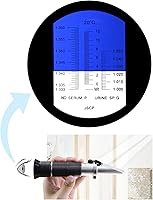 Vista 6 de Refractómetro clínico con ATC, proteína sérica de triple escala/gravedad específica de la orina/índice de refracción
