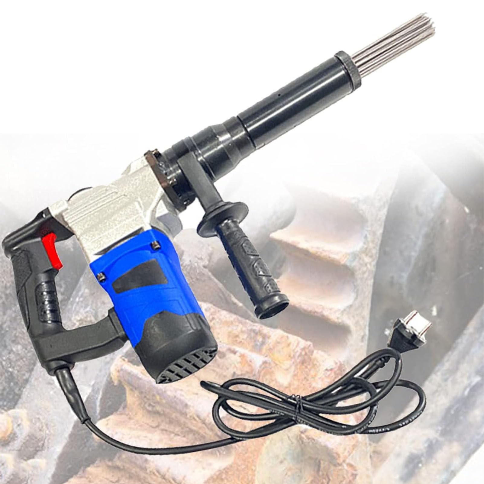 Elektryczny pistolet Układa igły, narzędzie do usuwania rdzy 1100W wysokiej mocy skaler igły i igły w branży przemysłowej do usuwania żucza i farby rdzy spawalniczką