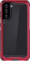 Vista 69 de Ghostek Atomic - Funda delgada para Galaxy Z Flip 4, parte trasera de aramida con parachoques de aluminio rojo, funda protectora de doble capa a