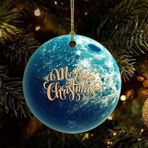 Two-Side Printed Solar System Planets Ceramic Christmas Ornament Novelty for Family Friends Kids Planetary Orbit Christmas Keepsake Pendants Two-Side Printed Solar System Planets Ceramic Christmas Ornament Novelty for Family Friends Kids Planetary Orbit Christmas Keepsake Pendants