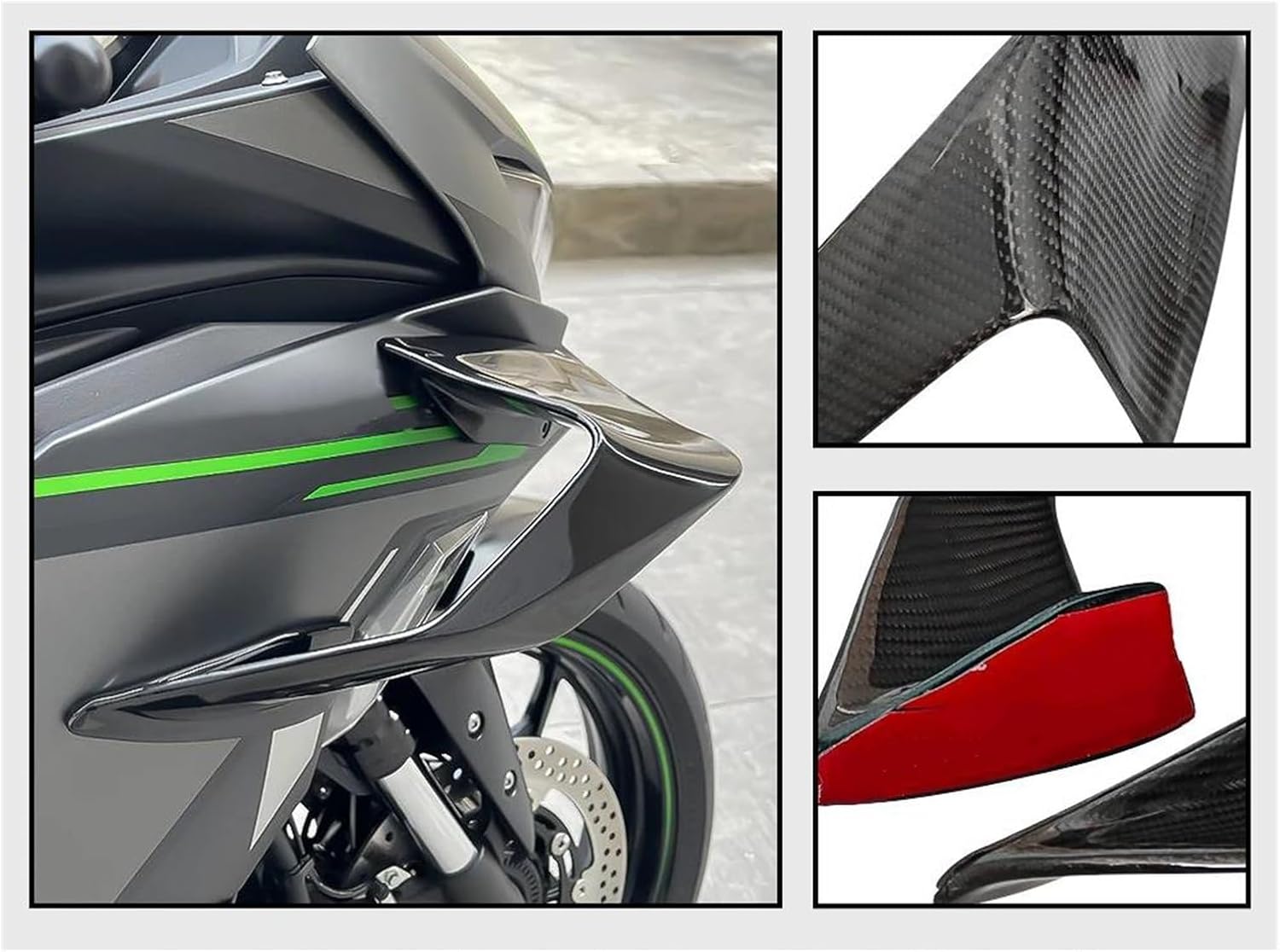 ドット】スポイラー ために ZX-25R ZX25R ZX-4R ZX-4RR 2021-2024 用