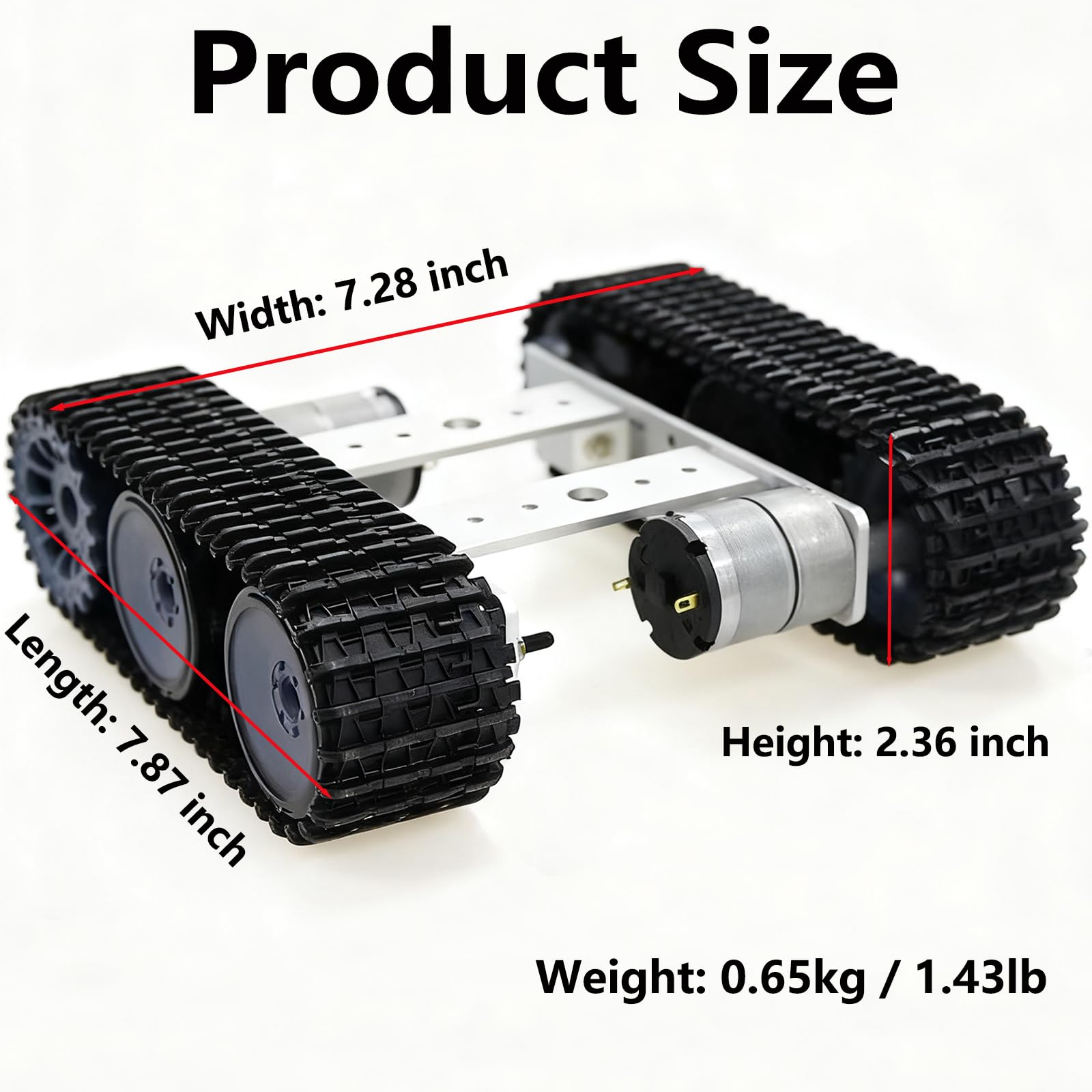 Wysokiej jakości metalowy zestaw do nauki podwozia zbiornika z 2 torami, inteligentny robot śledzony podwozie samochodu, zestawy startowe do eksperymentu edukacyjnego Arduino RaspberryPie Python