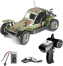 Raywood WPL JAPAN WP-14 ラジコンカー ミニバギー 4駆 1/16 スケール 正規品 技適マーク付き 4WD 四輪駆動 RCカー バッテリー付き 男女子両用 (グリーン)