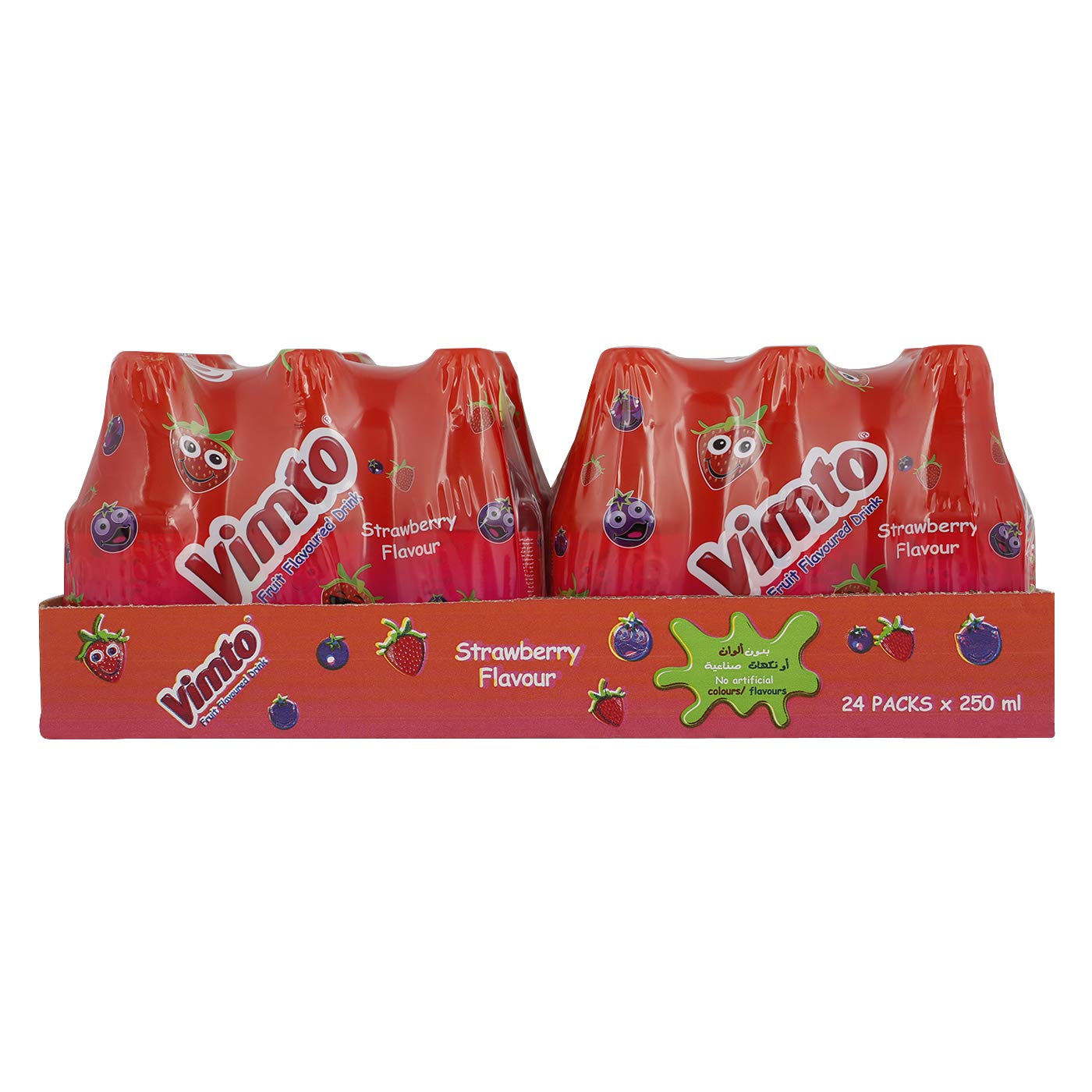 Strawberry Flavour Juice in Pet Bottle, 24 x 250 ml