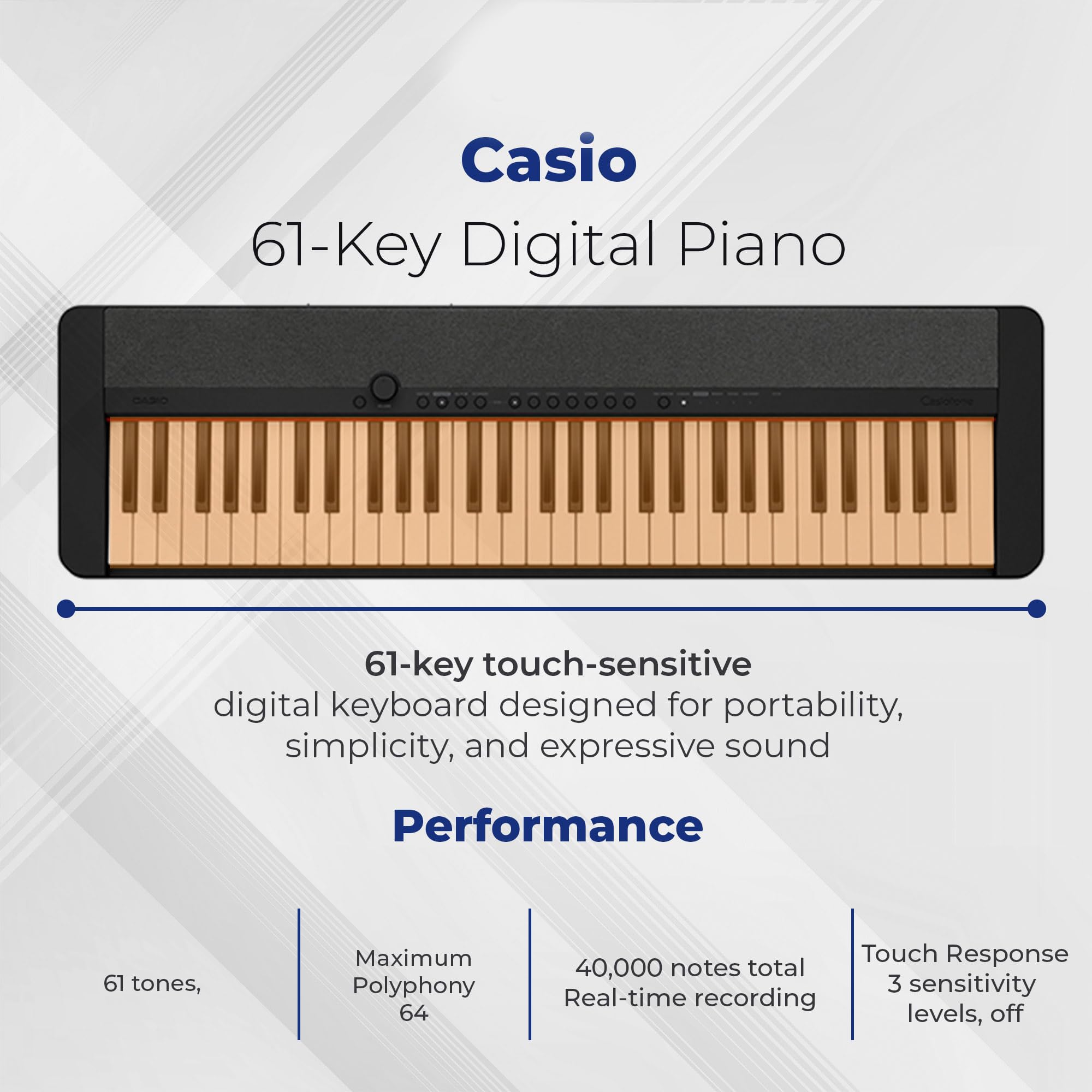Amazon.co.jp: Casio CT-S1 Casiotone 61キー ポータブルデジタル