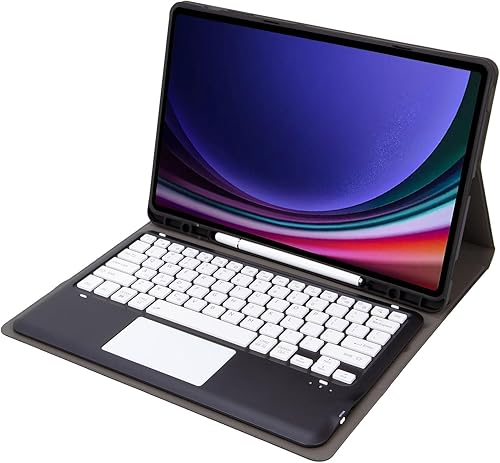 Miniatura 5 de Funda de teclado para tableta Samsung Tab S9 Plus de 12.4 pulgadas 2023  Teclado desmontable con almohadilla táctil con cubierta de soporte para