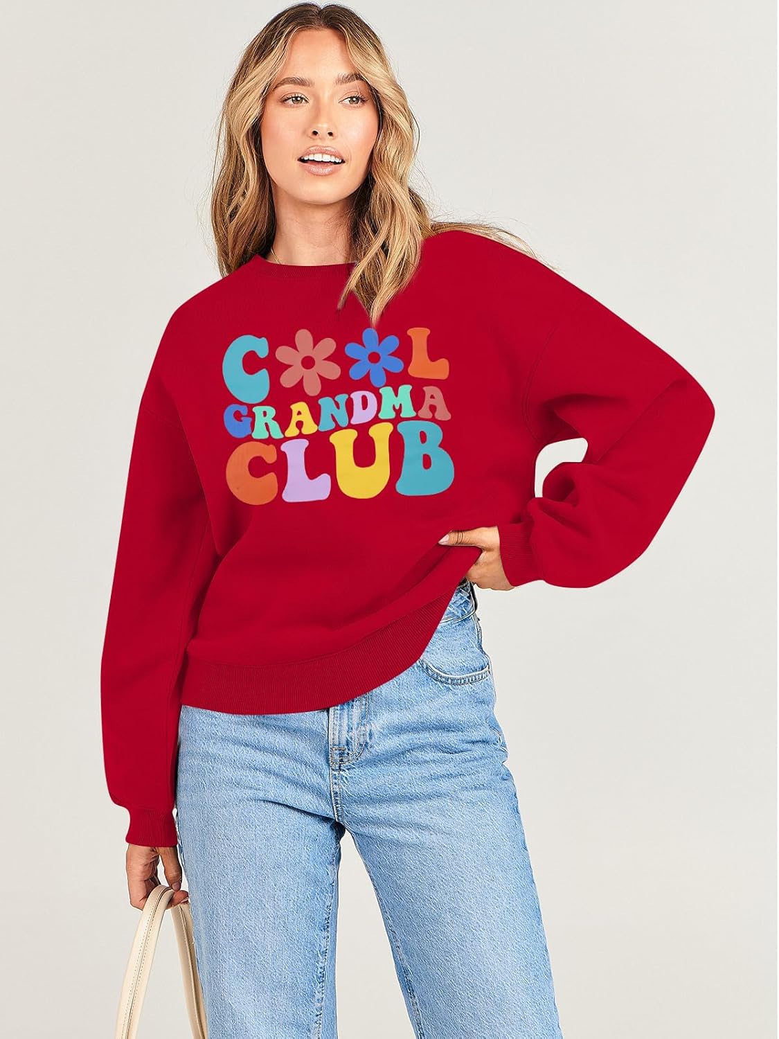 MOUSYA Cool Grandma Club Sweatshirt for Women - Casual Lightweight Long Sleeve Pullover Top - Grandma Gifts Shirt - Image 6