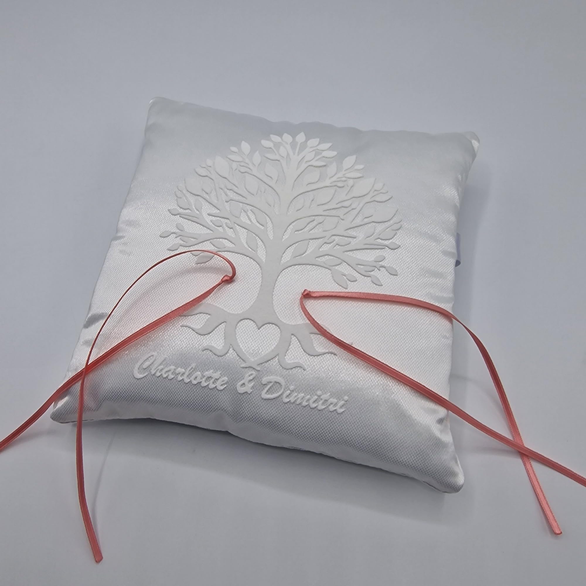 Intaglio Cuscino Portafedi Ricamato Fedi Nuziali Cuscino Porta