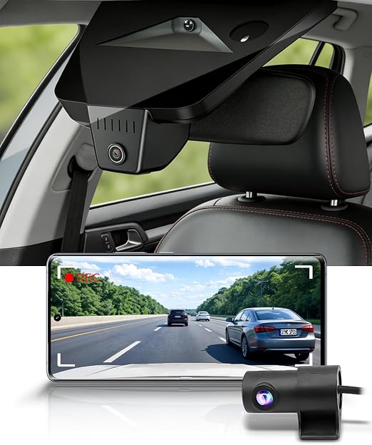 Fitcamx Front 4K+Rear 1080P Dash Cam Adapts for Ford Ranger