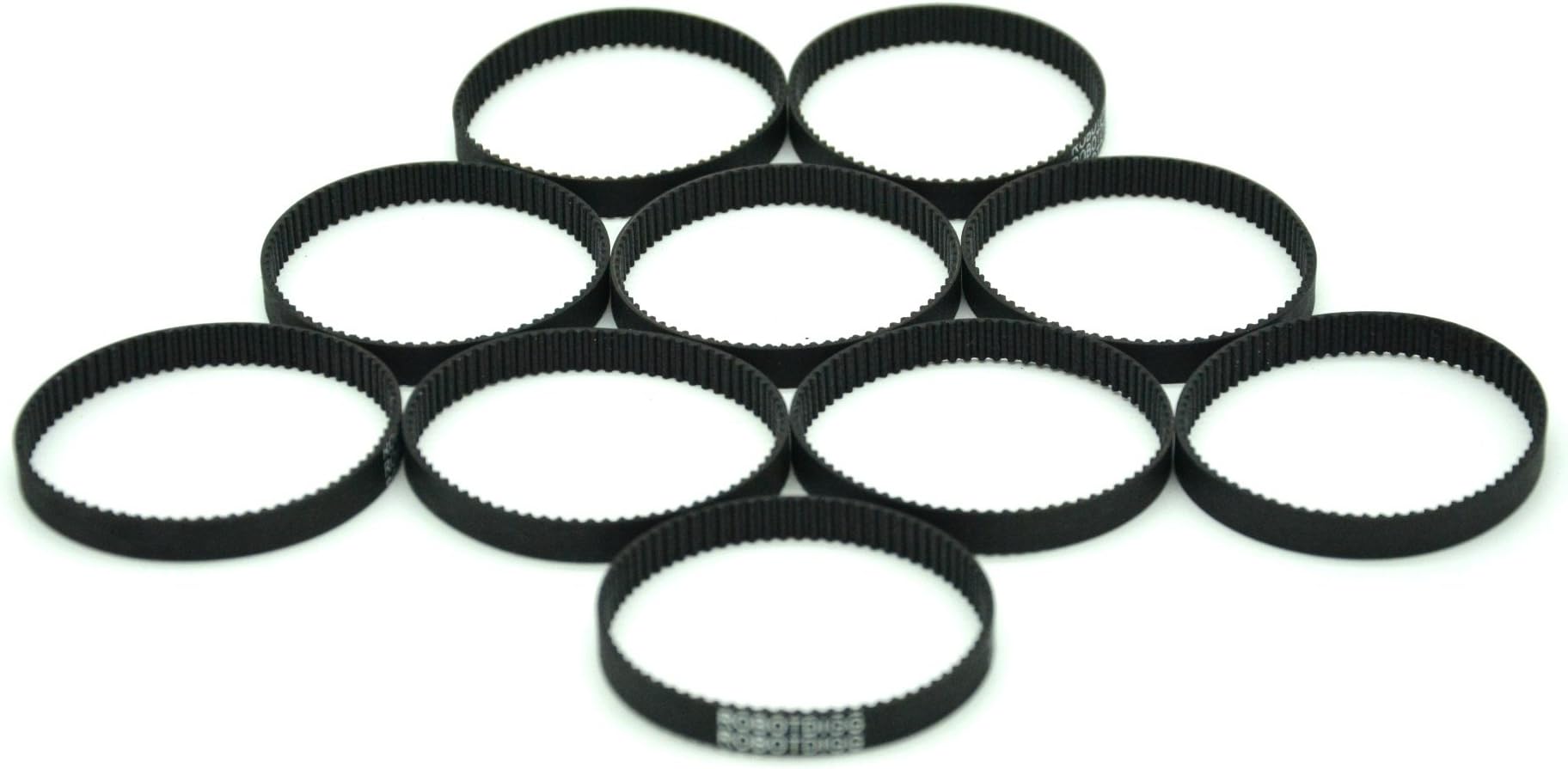 RobotDigg 140-2gt-6 Endless GT2 Belt 140mm Length 70 Teeth 2GT Synchronous Belt 2mm Pitch 6mm Width GT2 Closed Loop Timing Belt Pack of 10pcs