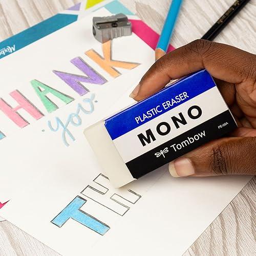 Miniatura 4 de Tombow 57332 Borrador mono, blanco, Jumbo, 1 paquete. Elimina limpiamente las marcas sin dañar el papel