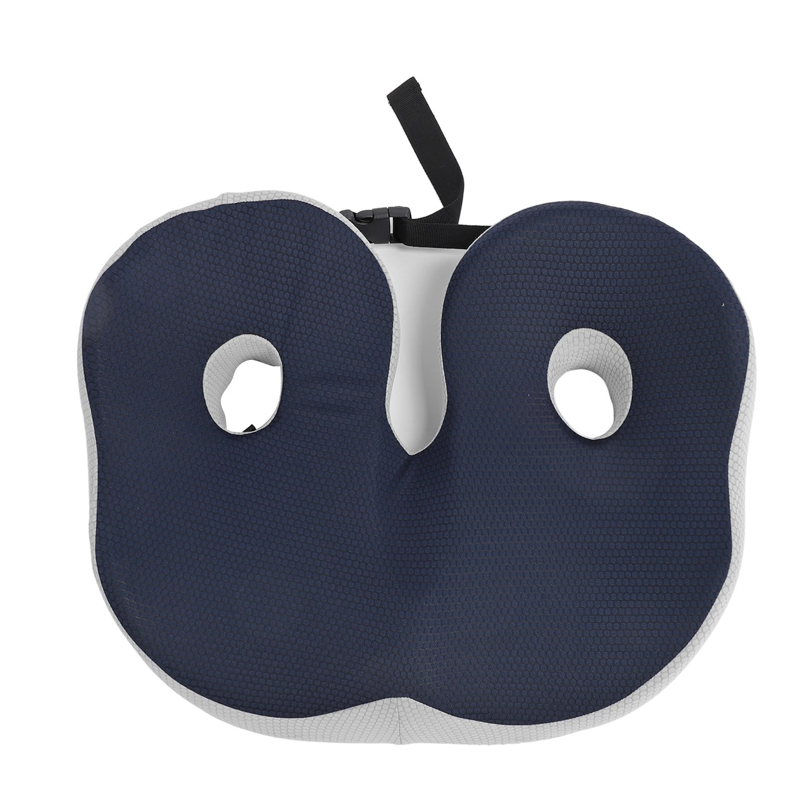 AMONIDA Cojín de Espuma Viscoelástica para Silla de Oficina, Diseño Ergonómico en Forma de U Que Proporciona Alivio y Apoyo para el Dolor del Coxis, 1 Unidad (Azul Oscuro)