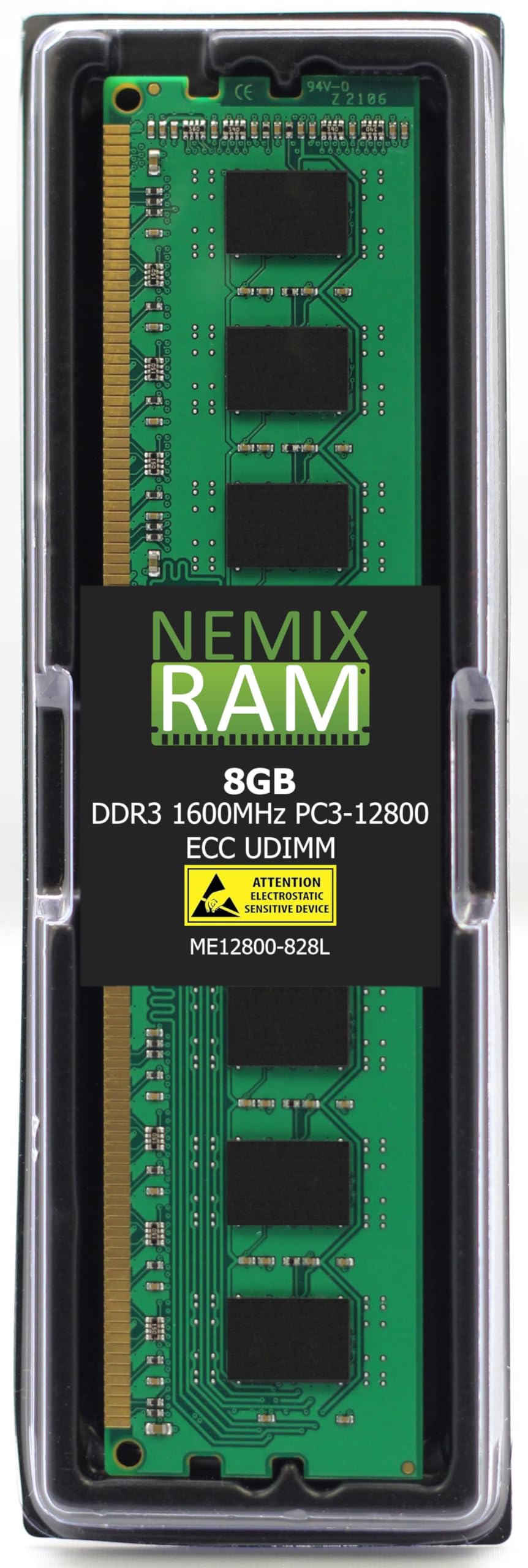 NEMIX RAM 8GB (1X8GB) DDR3 1600MHZ PC3-12800 2Rx8 1.35V 240-PIN 