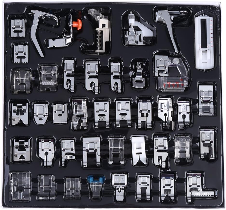 Prensatelas Para Dobladillo Enrollado - 3 Tamaños (1/2", 3/4", 1"), Compatible Brother, Singer, Máquinas Caña Baja, Aleación Zinc